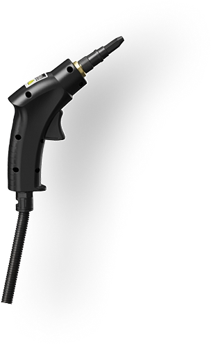 Pistola de vapor con gatillo y boquilla del limpiador Crystal Time